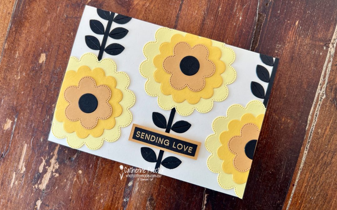 Scalloped Blooms Golden Glow Sympathy Card