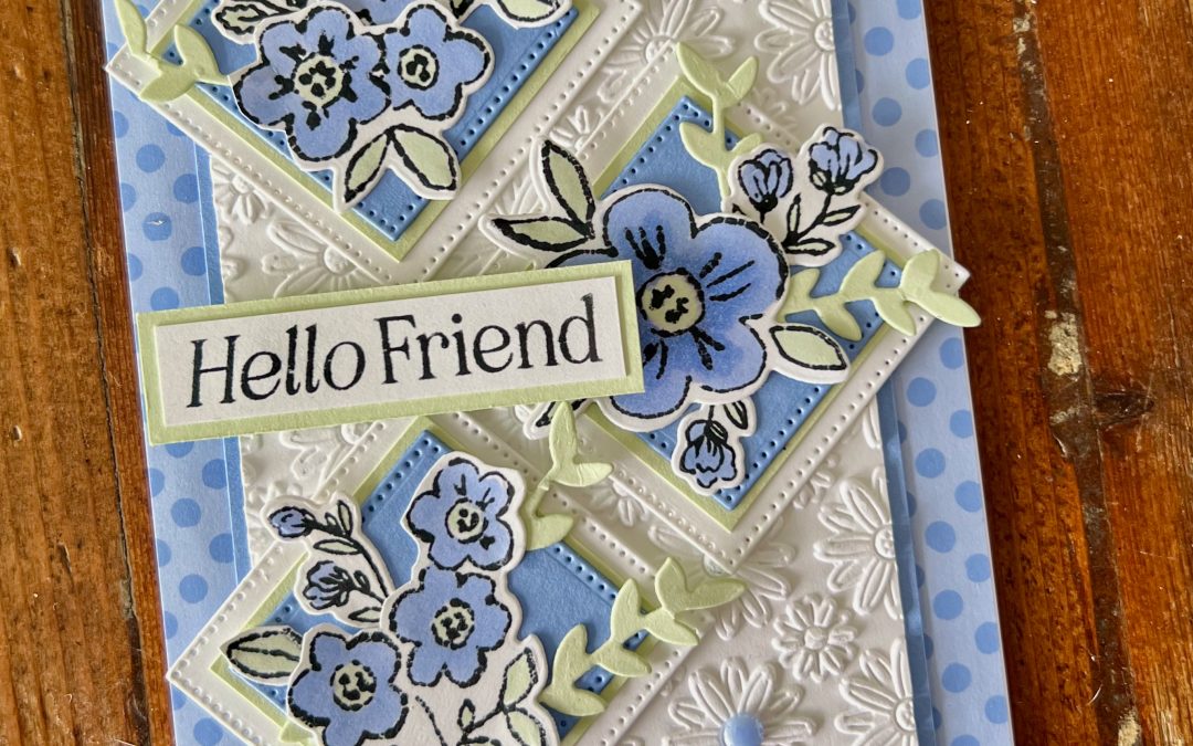 Hydrangea Hue & Heirloom Boutique “Hello Friend” Card