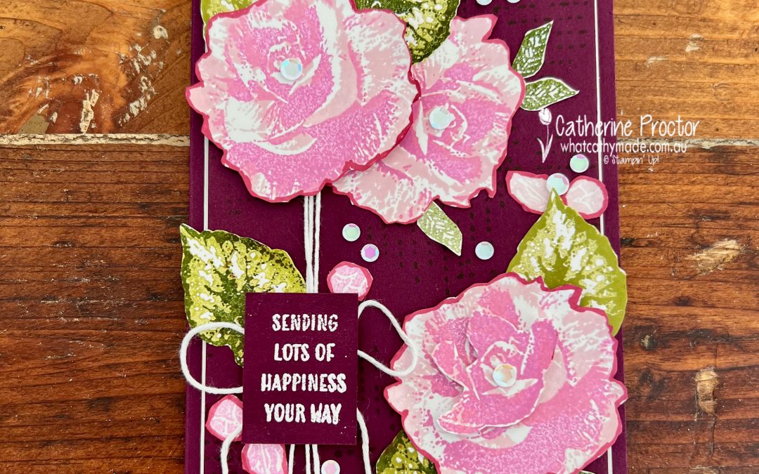 Blackberry Bliss Begonia Belle 90th Birthday Card