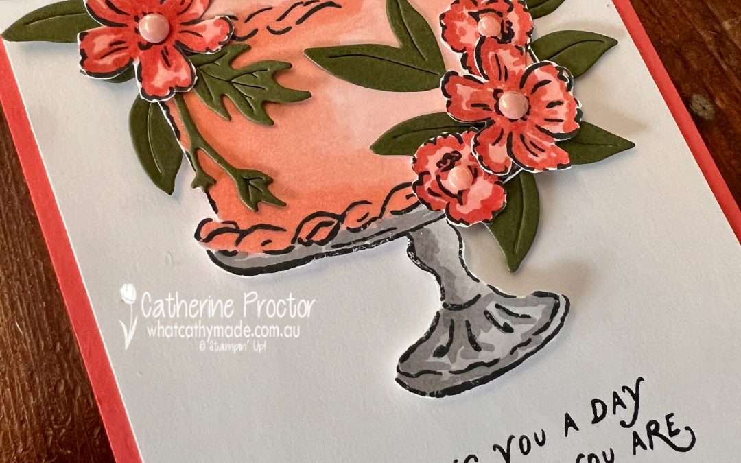 Calypso Coral Lovely Celebration Birthday Card